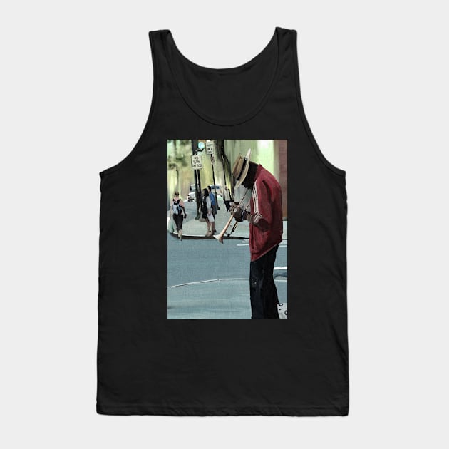 Jazzman Tank Top by UBiv Art Gallery